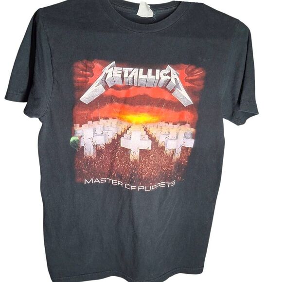 Vintage Metallica Master Of Puppets Tshirt Bay Island Cotton Size M